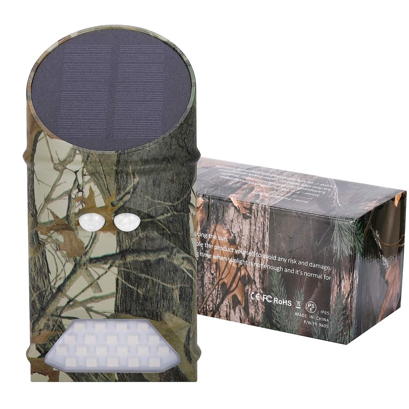 LILBEES Solar Powered Hog Feeder Light-Motion Activated for Hogs,Deer Feeder