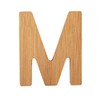 ABC letter"M" made from sustainable bamboo, can be combined with