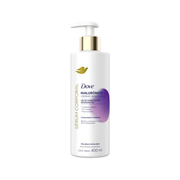 DOVE Sérum Corporal Hialurónico Dermo Renovador, para el cuidado de
