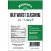 Meehan’s Bratwurst Seasoning – For Pork or Venison Brats, Makes 25 lbs, Homemade Brat Seasoning, 1.16 lb