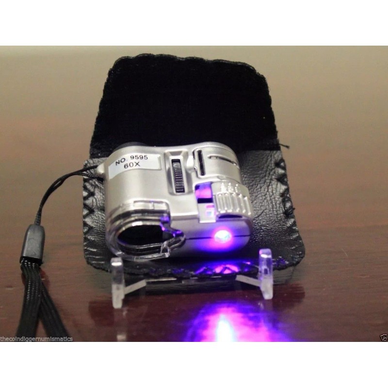 Unbranded 3 Stamp Postcard Magnifier Inspection Kit Microscope LED Lamp