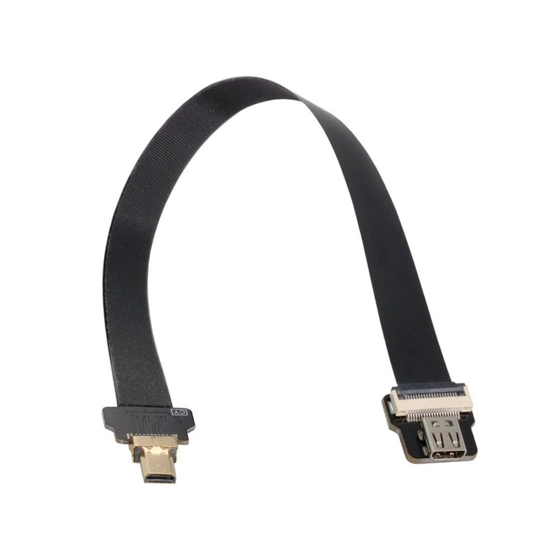chenyang CYFPV Cable plano de extensión micro HDMI macho a