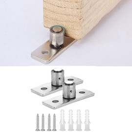 Kuuleyn Roller Guide, 2 Pieces Stainless Steel Barn Door Roller Floor Guide Sliding Door Hardware Accessories