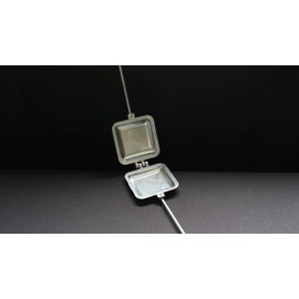 Palmer Hobo Pie Iron Long Handle - Square Aluminum - Made in USA