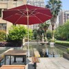 JINHAN Patio Umbrella Clamp - Steel Umbrella Holder for Deck