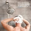 High Pressure Handheld/Rain 82-mode 3-way Shower Head Combo with 25.75"