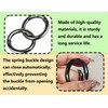 ZoeTekway Pack of 4 Snap Hooks, Zinc Alloy Ring Carabiner,