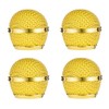 RhymKawa Bling Gold Microphone Cover Compatible with Shuer SM58, SM48