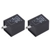2Pcs LED Flasher 2‑Pin Electronic Relay Normally Open Car Turn