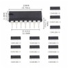 VANXY 12Values*5Pcs=60Pcs CD40 Series Logic Chip IC Kits DIP CD4001BE