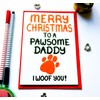 Christmas Card From Dog, Puppy, Pawsome, Fur Baby, Pet, Cute
