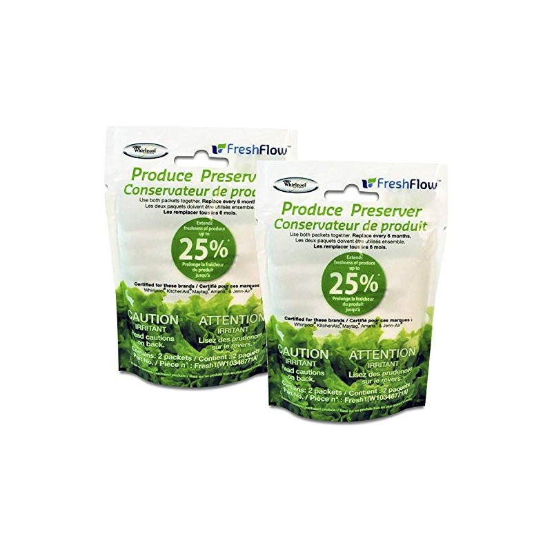 Fresh Flow W10346771A Produce Preserver Filter for Whirlpool Refrigerator's 2-Pack