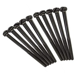 Electrical Long Socket Screws 40mm, 50mm, 75mm Black Nickel, Brass, Chrome M3.5 Screw Flat Raised Slotted Head Threaded Bolt for Switches, Plugs, Sockets, Fixings (20, Black Nickel, 75mm)