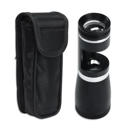 Portable 10x Darkfield Loupe 20.5mm Triplet Lens with LED Light, Handheld LED Polariscope Loupe Magnifier for Jeweler Gemologist