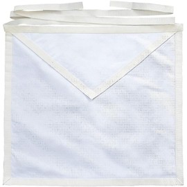 SialkotCrafts Masonic White Cotton Member Apron (Single)