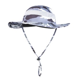 YR.Lover Outdoor UV Sun Protection Wide Brim Fishing Cap with Removable Flap