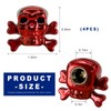 ZNDAW 4 PCS Skull Style Tire Valve Stem Caps, Dustproof