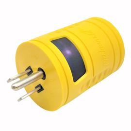 Parkworld 63104 Generator to Transfer Switch L14-30 Inlet Box Adapter Household Regular 15 A Plug 5-15P to L14-30R Generator 4-Prong 30 AMP Locking Female