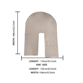 Women's Solid Color Cape, Soft Comfortable Fashion Shawl for All Seasons, Vintage Versatile Accessory for Daily Use, Womenswear:_Clay Brown_one-size