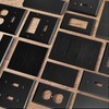 Tondiamo 20 Pcs Black Wall Insulation Gasket Rectangle Wall Plate