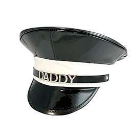 Police Hat Cosplay Punk Goth Captain Hat