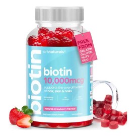 Artnaturals Gomitas Biotina 10000mcg - Crecimiento Cabello                                                                                            