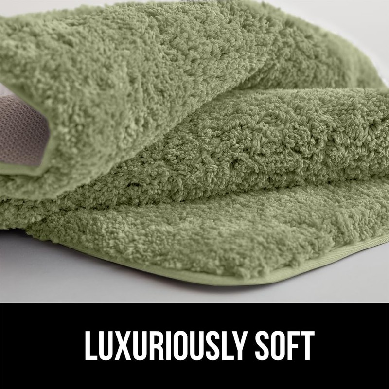 GORILLA GRIP Premium Luxury Bath Rug, Absorbent, Soft, Thick Shag,