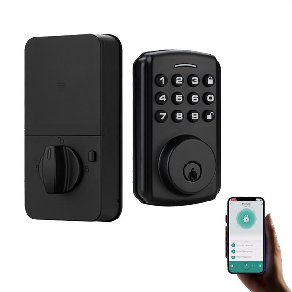 Tiny Force Smart Door Lock Keyless Entry - Touchscreen Keypad,