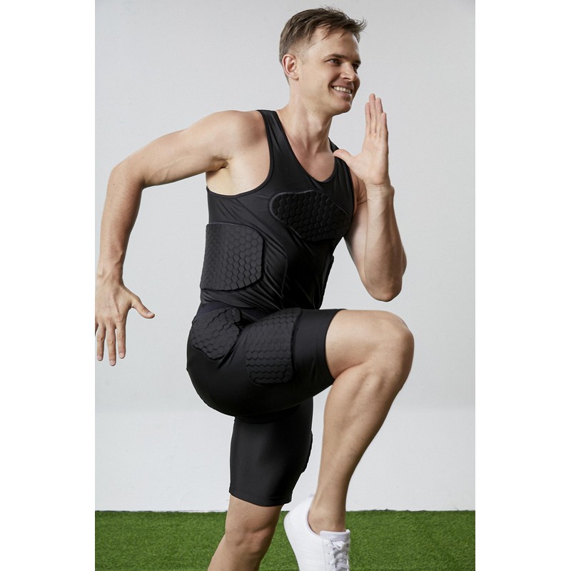 Padded Shorts for Men, Butt Pads for Skating, Compression Shorts