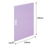 Kokuyo file clear. Book Motte A4 10 Sheets Pocket Purple