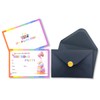 Rainbow Birthday Invitation Cards -15PCS with Envelopes for Birthday Party,