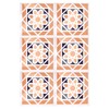 10Pcs set Imitation Ceramic Tile Wall Sticker Waterproof SelfAdhesive Wallpaper