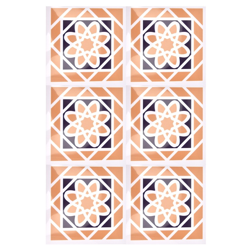 10Pcs set Imitation Ceramic Tile Wall Sticker Waterproof SelfAdhesive Wallpaper