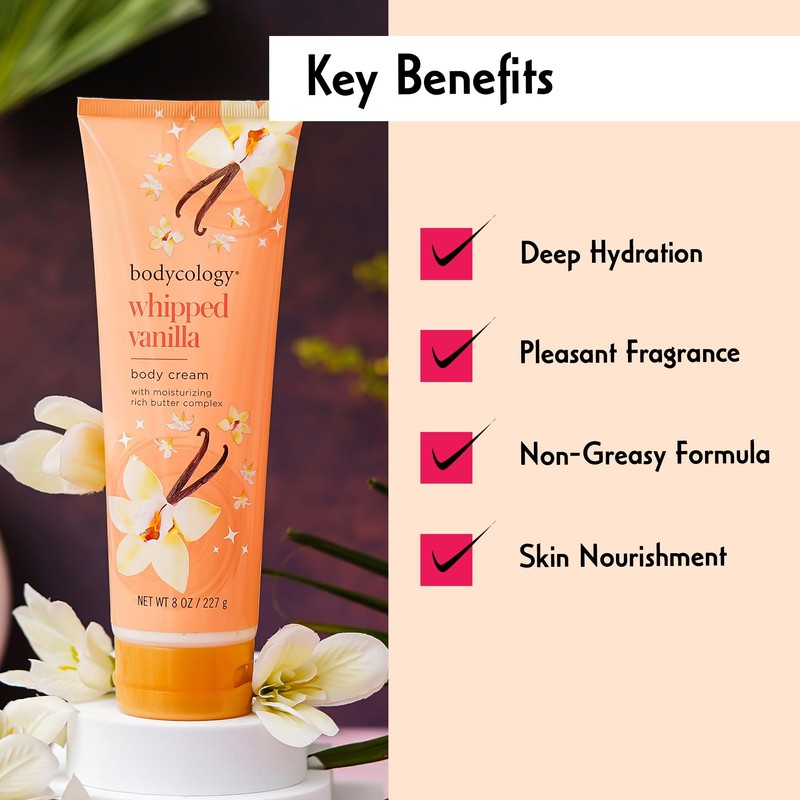 Bodycology Whipped Vanilla Body Cream Women 8 oz