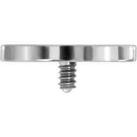 PIERCINGLINE Titanium Screw Attachment with Male Thread 0.9 mm Dollar Sign Piercing Attachment Replacement Choice of Colours, Titanium