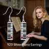 Piano Keyboard Dangle Earrings Sterling Silver Music Piano Teacher Gift