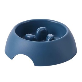 CHOMP'R Slow Feeder Dog Bowl for Small Breeds, Food Grade Interactive Puzzle Dog Feeder, Non Slip Dog Bowl to Slow Down Eating, Anti-Choking Mini Maze Dog Feeder for Small Dogs Cats Puppies, Blue