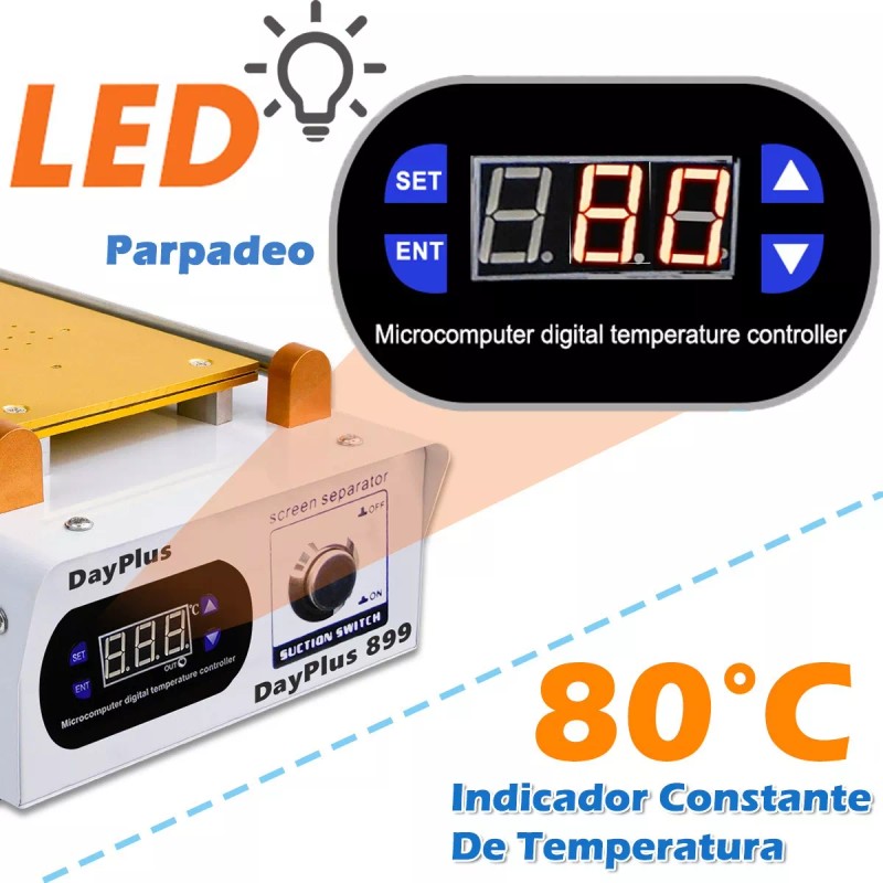 DayPlus 9 In Pantalla Lcd Separador De Con Succión Tapete