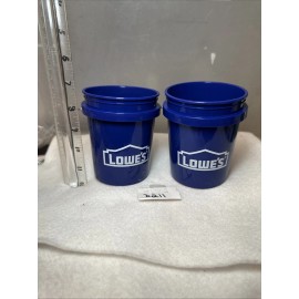 Lowes 2 Pack Lowe’s Mini Bucket 0.5-Quart BPA-Free Polypropylene Paint Bucket - Rare