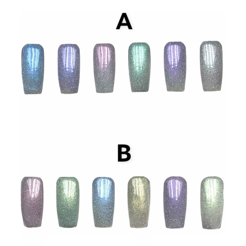 Lé Mussa Gama Gel Uv Efecto Cristal Para Uñas X