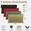 4 Pack Tool Bag, Premium Tool Pouch Zipper Bag, 12"