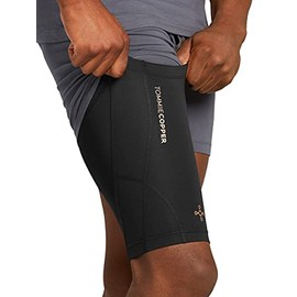Tommie Copper Unisex Performance Compression Quad Sleeve - Black, Small