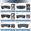 PureFit 7-Pieces Sectional Sofa Covers, Extra Large Sectional Recliner Couch
