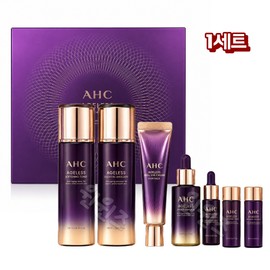 AHC ageless skin care 4-piece set includes 2 mask packs / AHC 에이지리스 스킨케어 4종 세트 마스크팩 2장 포함
