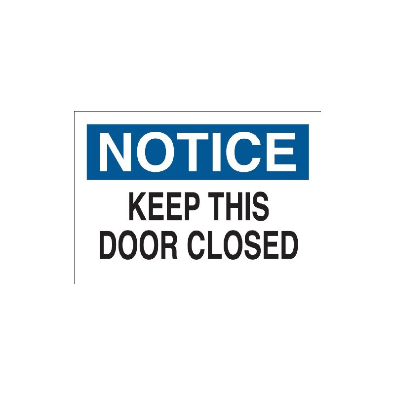 Brady 87774 Self Sticking Polyester Door Sign, 3 1/2" X