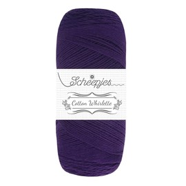 Scheepjes Cotton Whirlette Yarn - 801 Grape, 100g for Knitting and Crochet