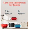 2 IN 1 Cast Iron Bread Loaf Pan with Lid,