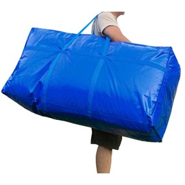 66 Gallon Extra Large Storage Bags, Huge Moving Bags Heavy Duty with Zipper and Stronger Handles, Big Foldable Duffle Bag for Travel - Waterproof Material Protects from Dust and Moisture - Storage