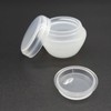 1pc 5g Mini Translucent Plastic Empty Cream Jar for Ointment, Sample, Travel Subdivision Lotion 60ea