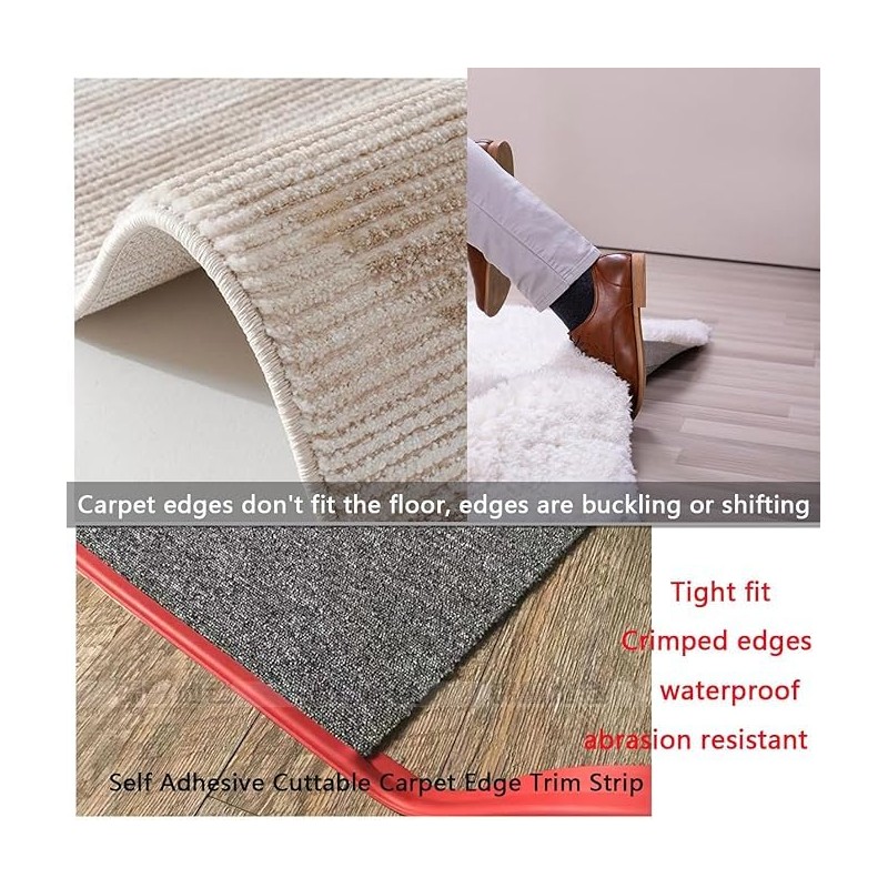 Carpet Transition Strip Self Adhesive Carpet Edge Trim from Carpet